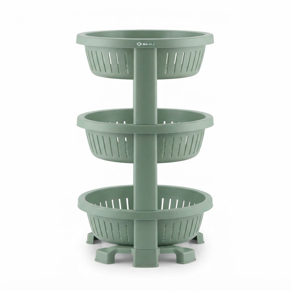 Bajaj Plastic Fruit & Vegetable Rack 3 - Image 3