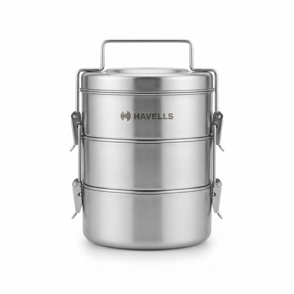Havells Stainless Steel Tiffin Box 4 - Image 3