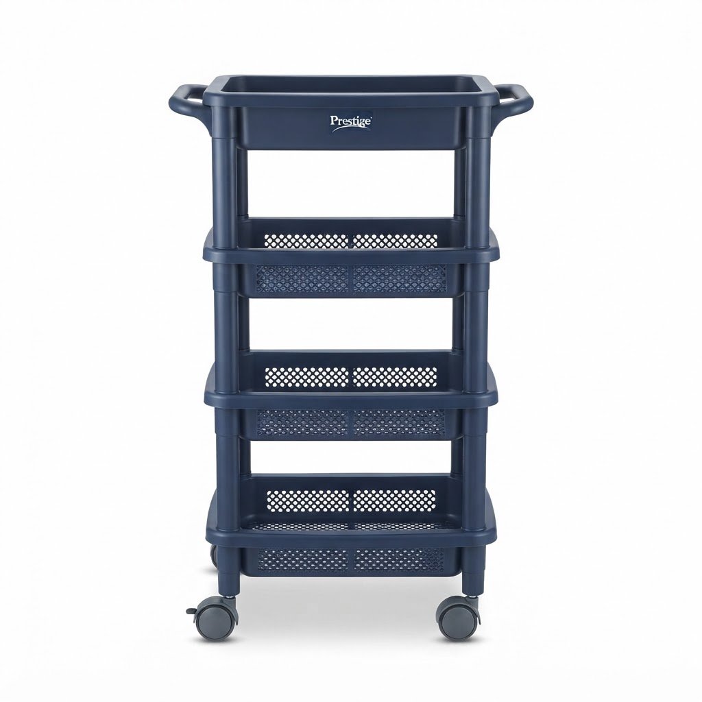 Prestige Plastic Kitchen Trolley 2
