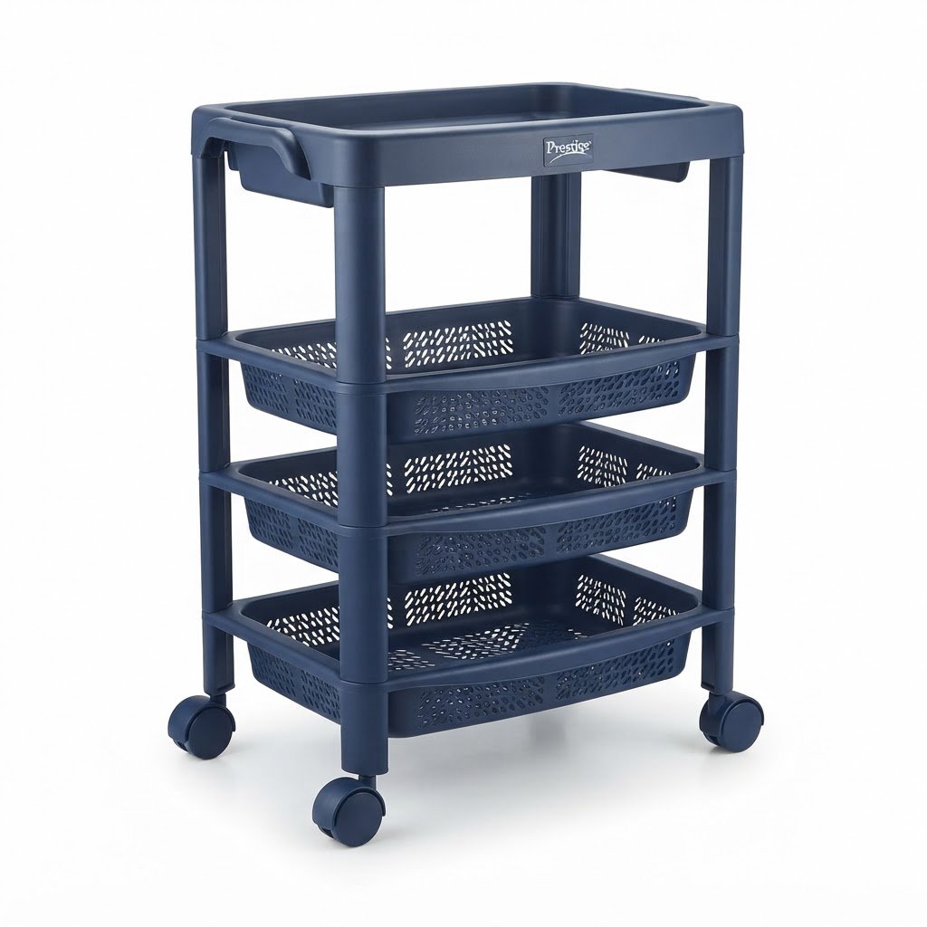 Prestige Plastic Kitchen Trolley 2