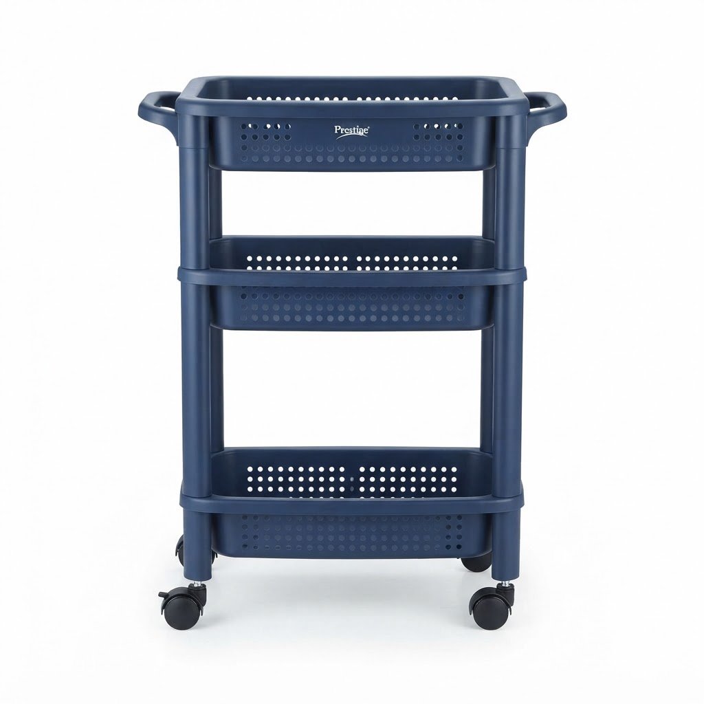 Prestige Plastic Kitchen Trolley 2 - Image 2