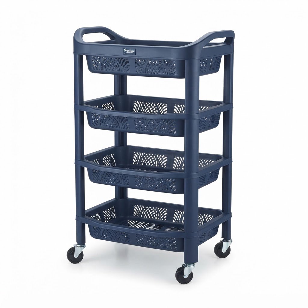 Prestige Plastic Kitchen Trolley 2 - Image 3