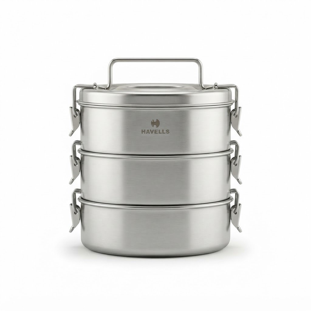 Havells Stainless Steel Tiffin Box 4 - Image 2